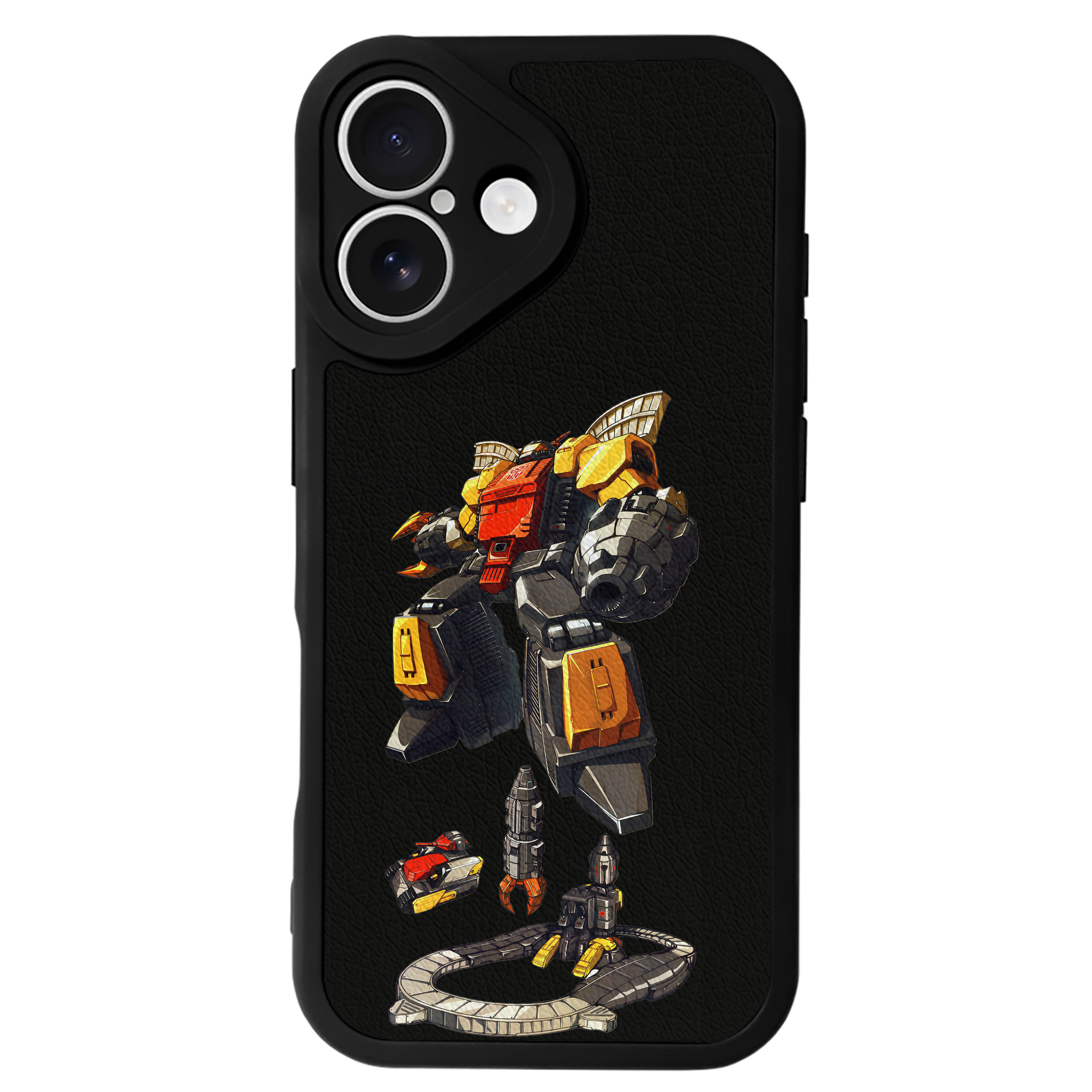 （画像用） Transformers トランスフォーマー 【iPhone 16シリーズ対応】シリコンスマホケース（レザー調） 材質：シリコン